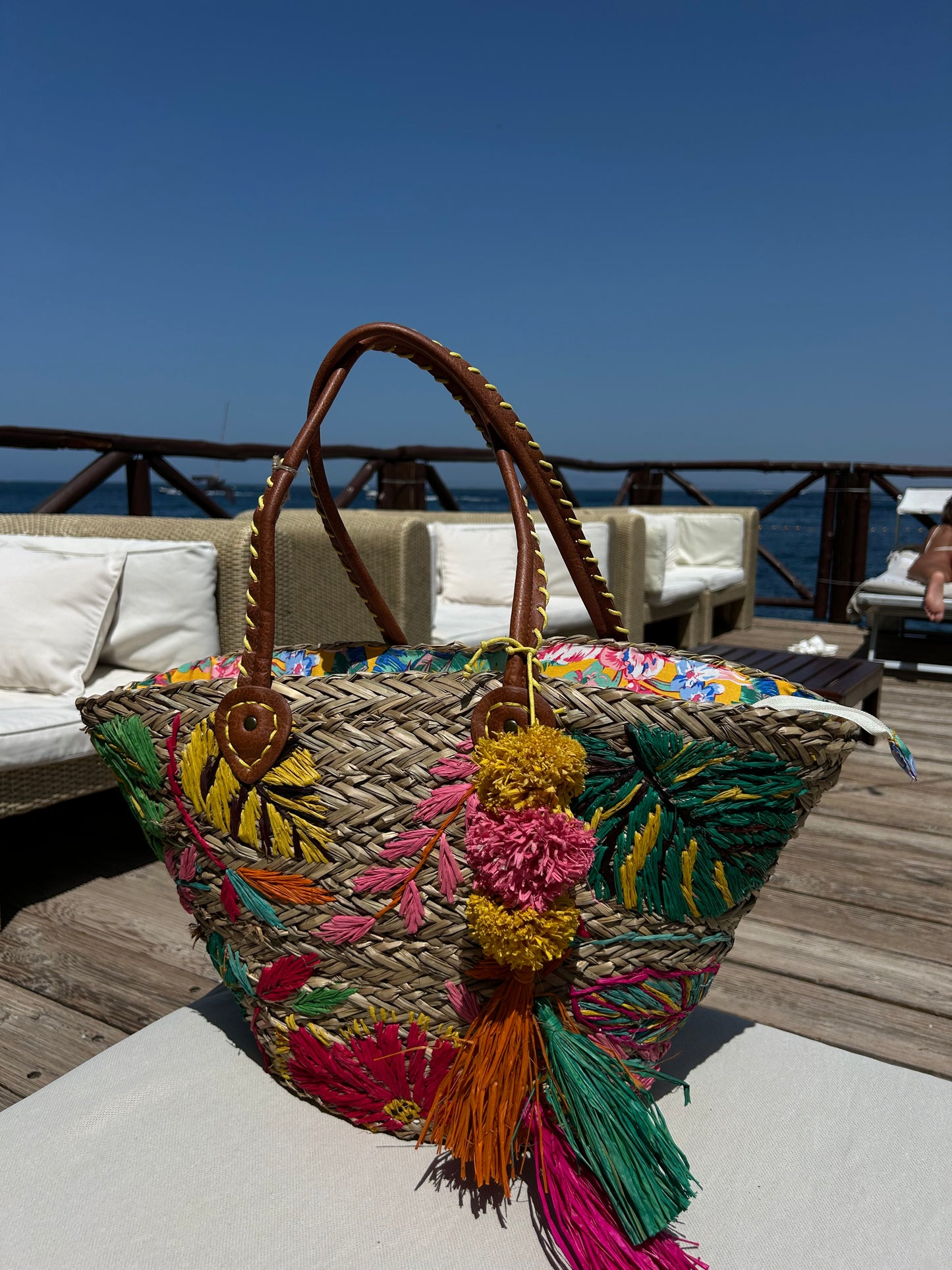 Borsa in paglia bikini