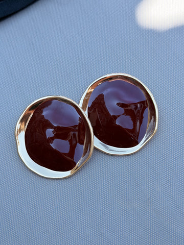 Orecchini bordeaux