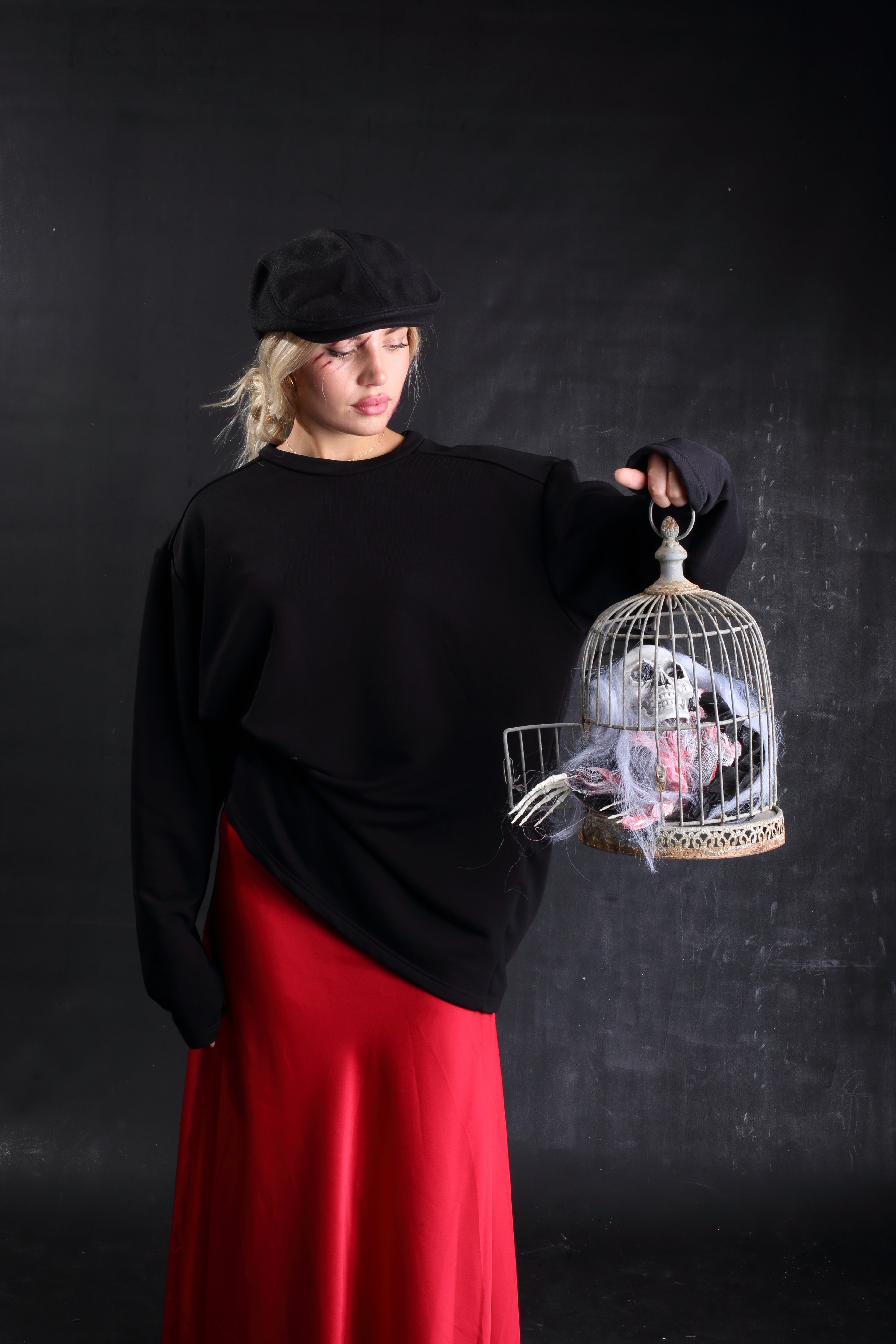 Maxi felpa con spalline