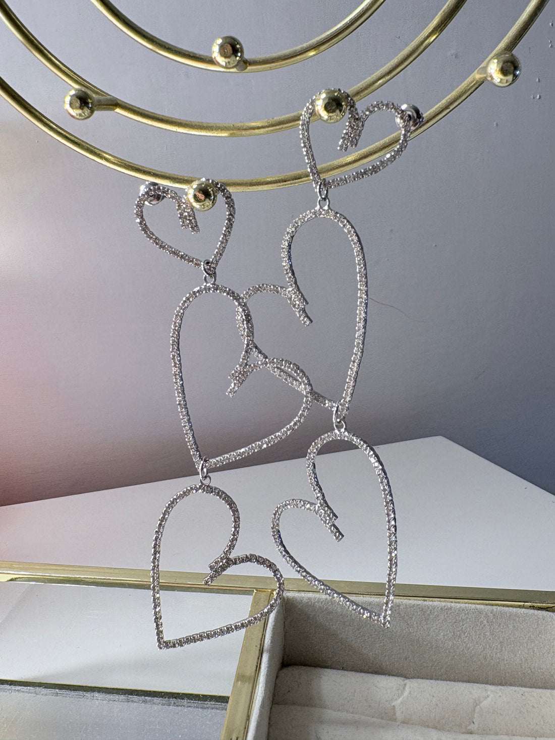 Orecchini pendenti a cuore