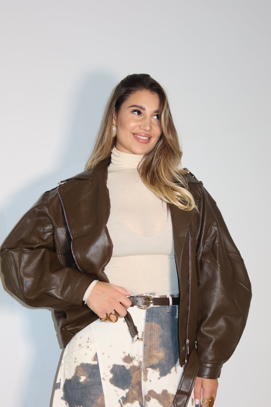 Giubbotto in pelle jasmine