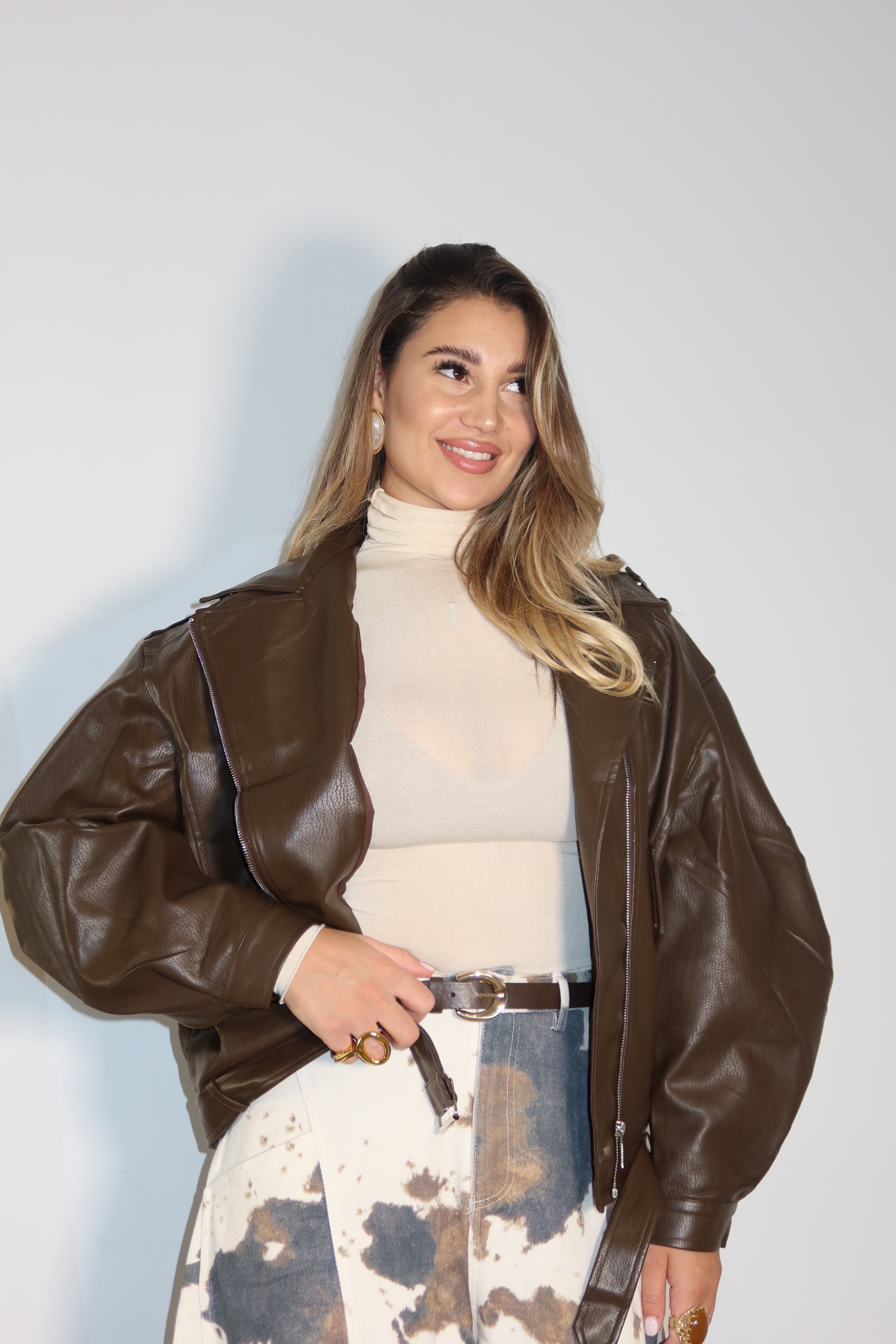 Giubbotto in pelle jasmine