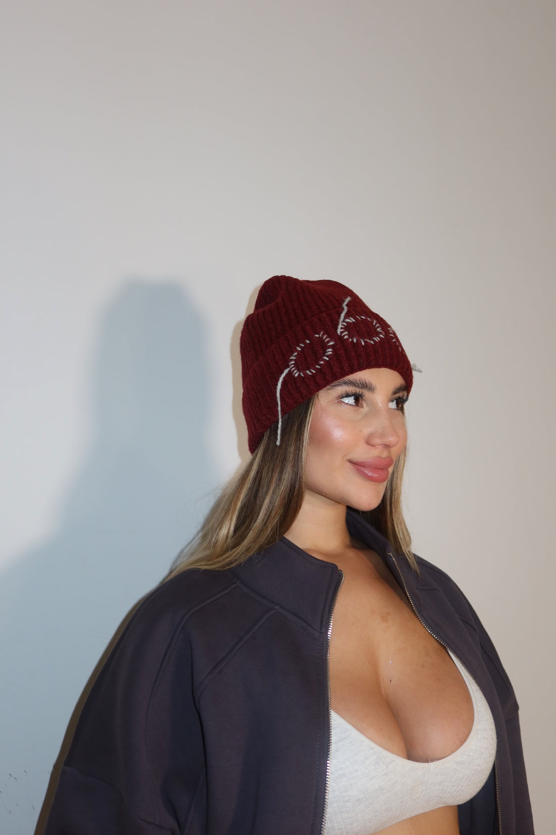 Cappello in lana red