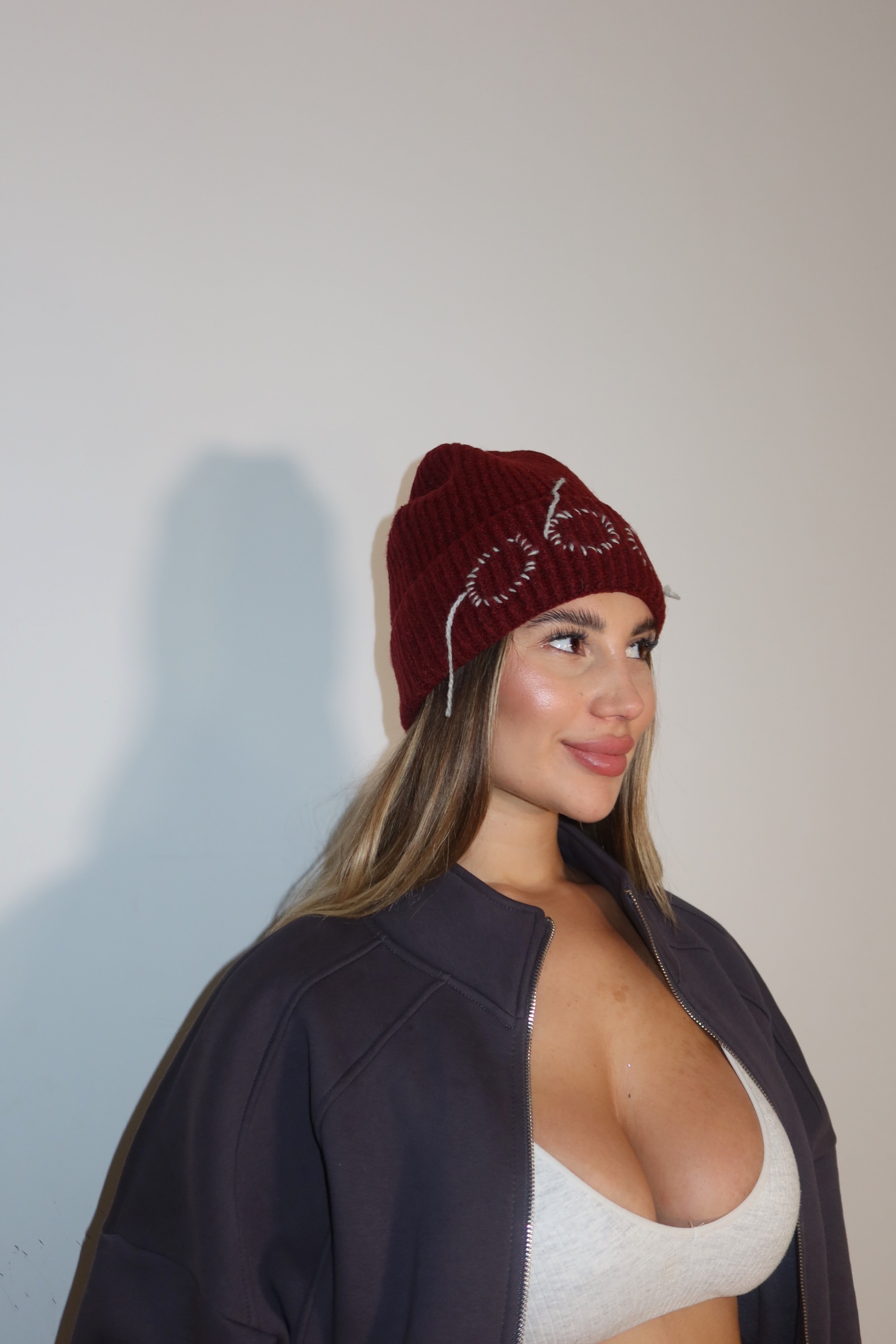 Cappello in lana red