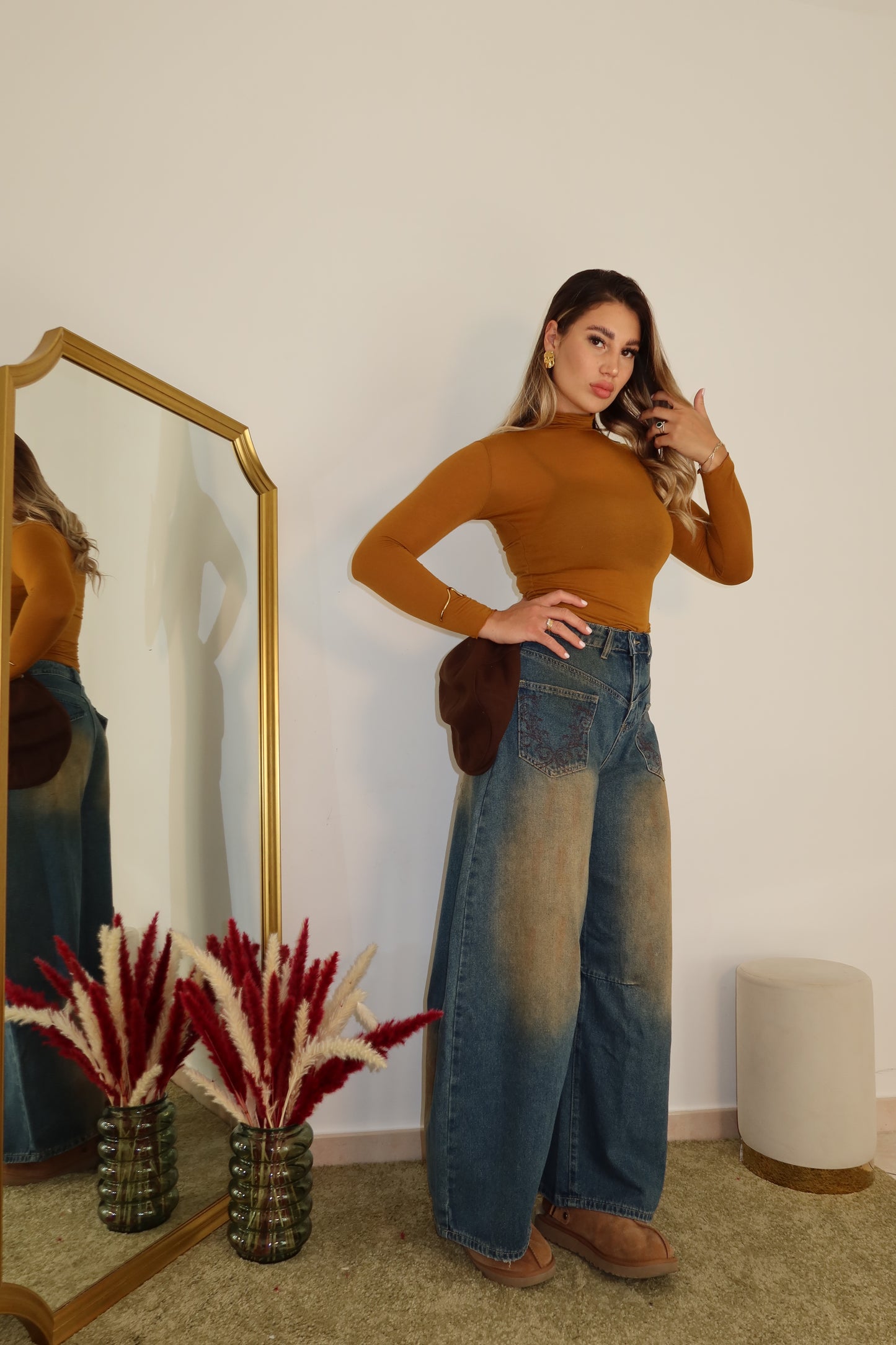 Jeans upside
