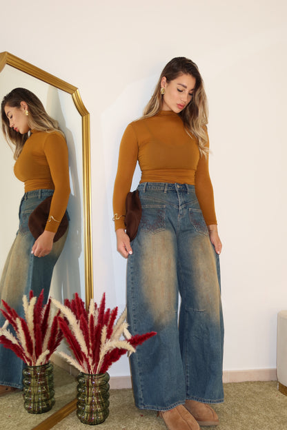 Jeans upside
