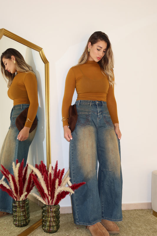Jeans upside